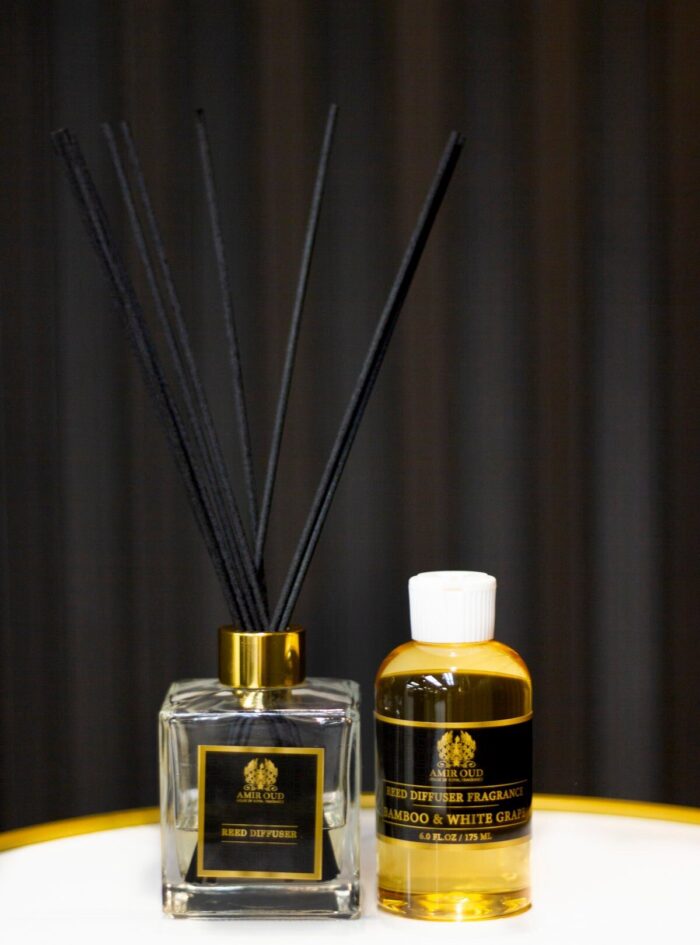 Bamboo and White Grape Reed Diffuser Set