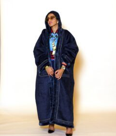 Dark Blue Farwa (coat)