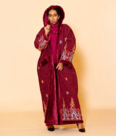 Dark Red Farwa (coat)