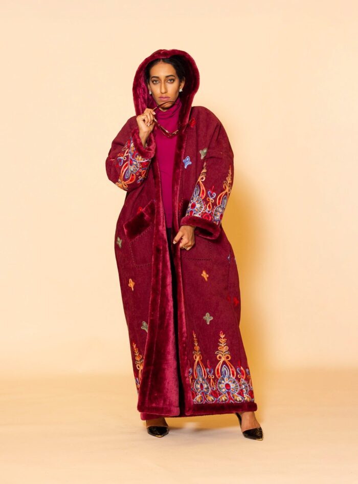 Dark Red Farwa (coat)