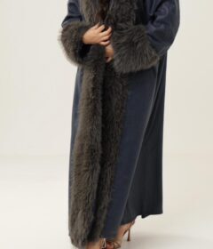 Midnight Slate Farwa - Winter Royal Farwa in Midnight Slate