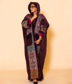 Purple Palestinian Farwa (coat)
