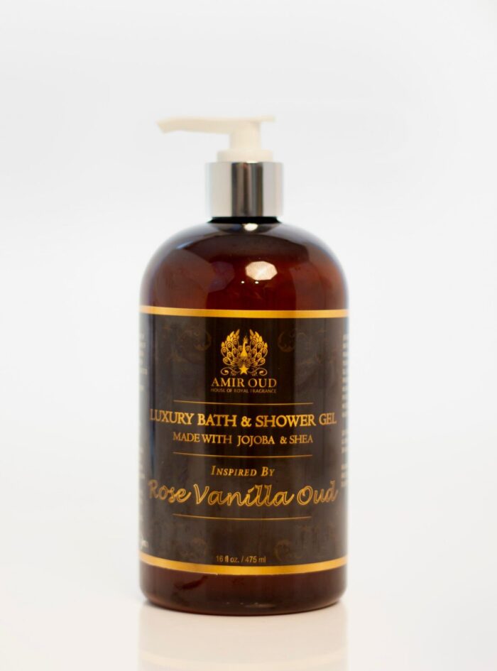 Rose and Vanilla Oud Luxury Bath & Shower Gel